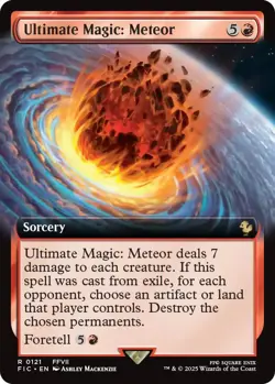 Ultimate Magic: Meteor (Extended Art) Commander: Final Fantasy Foil - Image 1