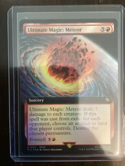 Ultimate Magic: Meteor (Extended Art) Commander: Final Fantasy Foil - Image 6