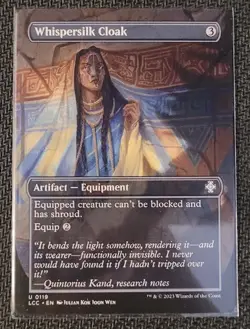 MTG - 1x Whispersilk Cloak (Borderless) - LCC - Uncommon - Regular - Image 1