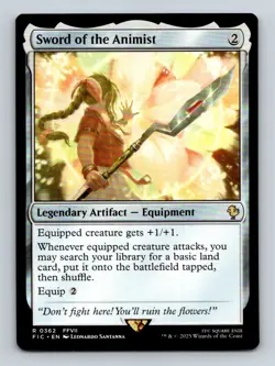 #362 Sword of the Animist 2025 Final Fantasy Commander ^ Rare - Image 1