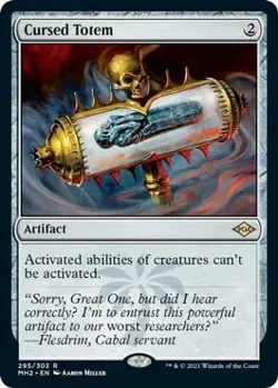 Magic The Gathering MTG CURSED TOTEM Modern Horizons 2 NM Near Mint - Image 1