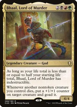 Bhaal, Lord of Murder Foil CLB 268 Rare MTG - Image 1