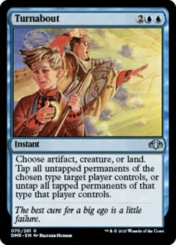 1x Turnabout NM-Mint, English Dominaria Remastered MTG Magic - Image 2
