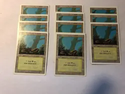 11x Forest / Revised Land lot / MTG Magic the Gathering LP - Image 2