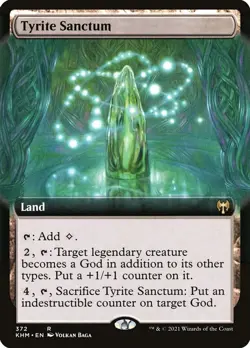 FOIL Tyrite Sanctum Kaldheim Magic MTG Land CARD 1x (372) - Image 1