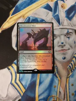 MTG Bloodstained Mire FOIL Modern Horizons 3 Rare Land NM-M x1 - Image 1