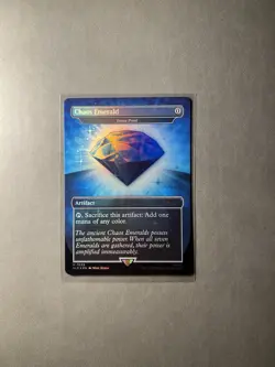Chaos Emerald 7033 Blue Magic the Gathering Sonic Secret Lair Rainbow Foil - Image 6