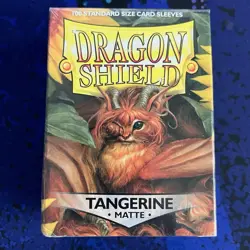 Dragon Shield SEALED 100 ct Tangerine MATTE TCG Sleeves Discontinued - Image 9