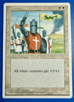 1 BANNED MTG Magic The Gathering Cruzade | Fourth Edition 4ED | NM Near Mint - Image 1