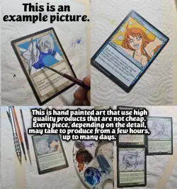 FALLEN SHINOBI DEADPOOL MARVEL MAGIC GATHERING ALTERED ART HAND PAINT DEMIAN - Image 11