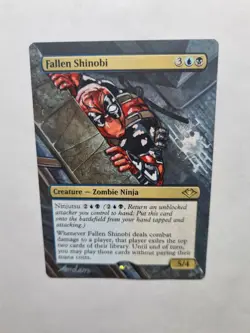 FALLEN SHINOBI DEADPOOL MARVEL MAGIC GATHERING ALTERED ART HAND PAINT DEMIAN - Image 16