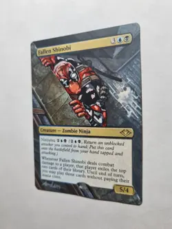 FALLEN SHINOBI DEADPOOL MARVEL MAGIC GATHERING ALTERED ART HAND PAINT DEMIAN - Image 3