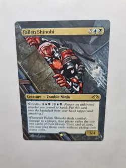 FALLEN SHINOBI DEADPOOL MARVEL MAGIC GATHERING ALTERED ART HAND PAINT DEMIAN - Image 4