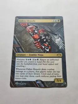 FALLEN SHINOBI DEADPOOL MARVEL MAGIC GATHERING ALTERED ART HAND PAINT DEMIAN - Image 5