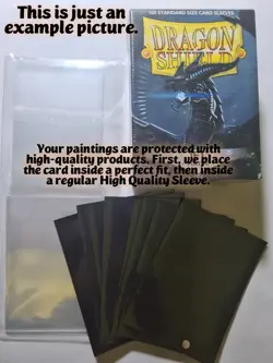 FALLEN SHINOBI DEADPOOL MARVEL MAGIC GATHERING ALTERED ART HAND PAINT DEMIAN - Image 7