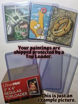 FALLEN SHINOBI DEADPOOL MARVEL MAGIC GATHERING ALTERED ART HAND PAINT DEMIAN - Image 8