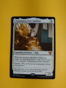 Yoshimaru, Ever Faithful. Mythic Dog.  NEC Magic the Gathering Card. - Image 1