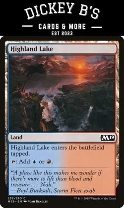 Magic: The Gathering Core Set 2019 #252 Highland Lake 4X Playset - Image 2