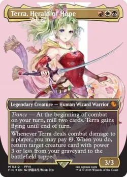 Terra, Herald of Hope (Borderless) (Surge Foil) -Foil Near Mint MTG - Image 2