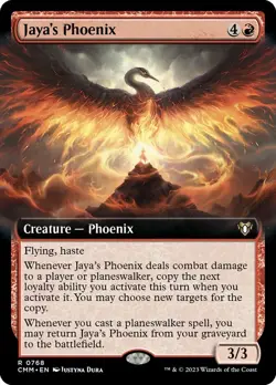 MTG Jaya's Phoenix Extended Art ** Commander Masters ** English (NM) - Image 1