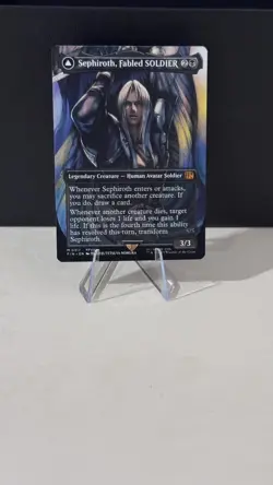 x1 Sephiroth, Fabled SOLDIER / Sephiroth, One-Winged Angel MTG 317 FULL ART 1x - Image 1
