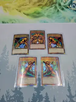 YUGIOH! Exodia the Forbidden One Complete 5 Card Set TN23 MP24 QCR NM - Image 1