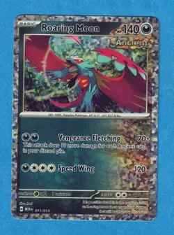 Pokemon 2024/2025 McDonald's Promo Dragon Discovery Roaring Moon Holo 11/15 - Image 1
