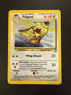 Pidgeot Base Set 2 14/130 holo rare 2000 WOTC Pokemon - Image 3