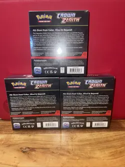 LOT OF 3 POKEMON CROWN ZENITH FACTORY SEALED BOOSTER BUNDLE BUNDLES - Image 6