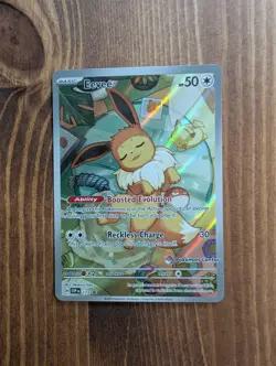 Pokémon TCG Prismatic Evolutions Eevee Promo SVP 173 Pokemon Center Stamped - Image 1