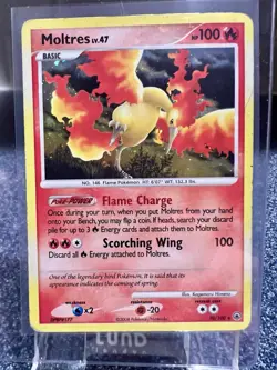 Pokemon TCG - Legendary Moltres - 10/100 - Majestic Dawn - Holo Rare - HP - Image 3