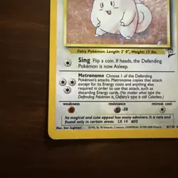 Clefairy 006/130 Holo Rare Base Set 2 Pokémon Card MP - Image 11