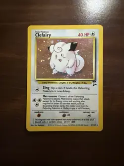 Clefairy 006/130 Holo Rare Base Set 2 Pokémon Card MP - Image 7