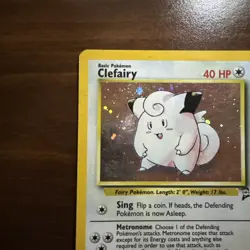 Clefairy 006/130 Holo Rare Base Set 2 Pokémon Card MP - Image 8