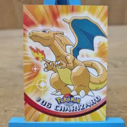Charizard #06 Topps Series 1 Blue Back Card Non Holo - Image 1