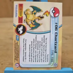 Charizard #06 Topps Series 1 Blue Back Card Non Holo - Image 2