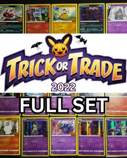 Pokémon 2022 Halloween Trick Or Trade Complete 30 Card Set Pack Fresh - Image 1