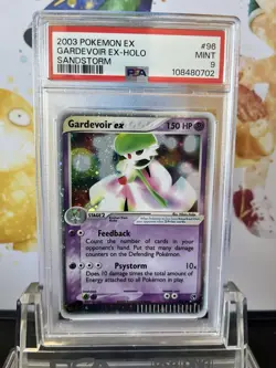 2003 Pokemon EX Sandstorm Gardevoir ex Holo Ultra Rare #96 PSA 9 Mint - Image 1