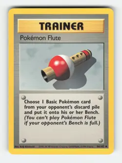 Base Set #086/102 Pokemon Flute Uncommon Near Mint or Better - Image 3