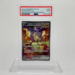 2024 Pokémon Temporal Forces Raging Bolt ex Special Illustration Rare #208 PSA 9 - Image 3