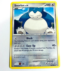 Snorlax 37/130 2007 Diamond & Pearl Base Set Pokemon Card Non Holo Rare MP/HP - Image 1