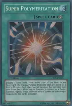 Lightly Played Super Polymerization - LCGX-EN101 - Secret Rare - 1st Edition - Y - Image 2