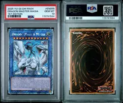 Dragon Master Magia (Platinum Secret Rare) RA04-EN055 Quarter Century Stampede 1st Edition - Image 7
