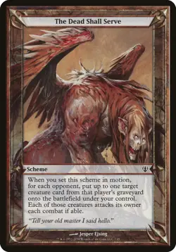 The Dead Shall Serve Archenemy PLD Common MAGIC THE GATHERING CARD ABUGames - Image 1