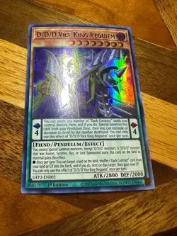 D/D/D Vice King Requiem GFP2-EN002 1st Edition Ultra Rare LP + BONUS - Image 3