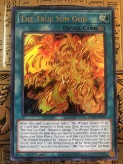 Yu-Gi-Oh! TCG The True Sun God 2022 Tin of the Pharaohs Gods MP22-EN275 1st... - Image 3