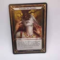 MTG Surrender Your Thoughts Oversized Scheme Card – Archenemy 2010 – Magic - Image 1