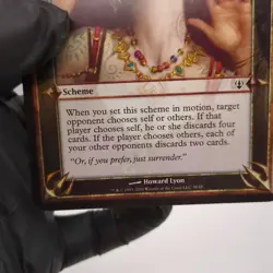 MTG Surrender Your Thoughts Oversized Scheme Card – Archenemy 2010 – Magic - Image 7