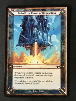 MTG Archenemy #4 Behold the Power of Destruction (Oversize Card) 3.5x5" MP - Image 1