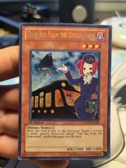 Yugioh Tour Bus From The Underworld Secret Rare 1st Edition ORCS-EN086 MP - Image 1